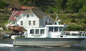 ODD II Rute-Taxibåt Kristiansand Kongshavn - Randøyene - Stokken - Herøy - Tømmerstø - Dvergsøy